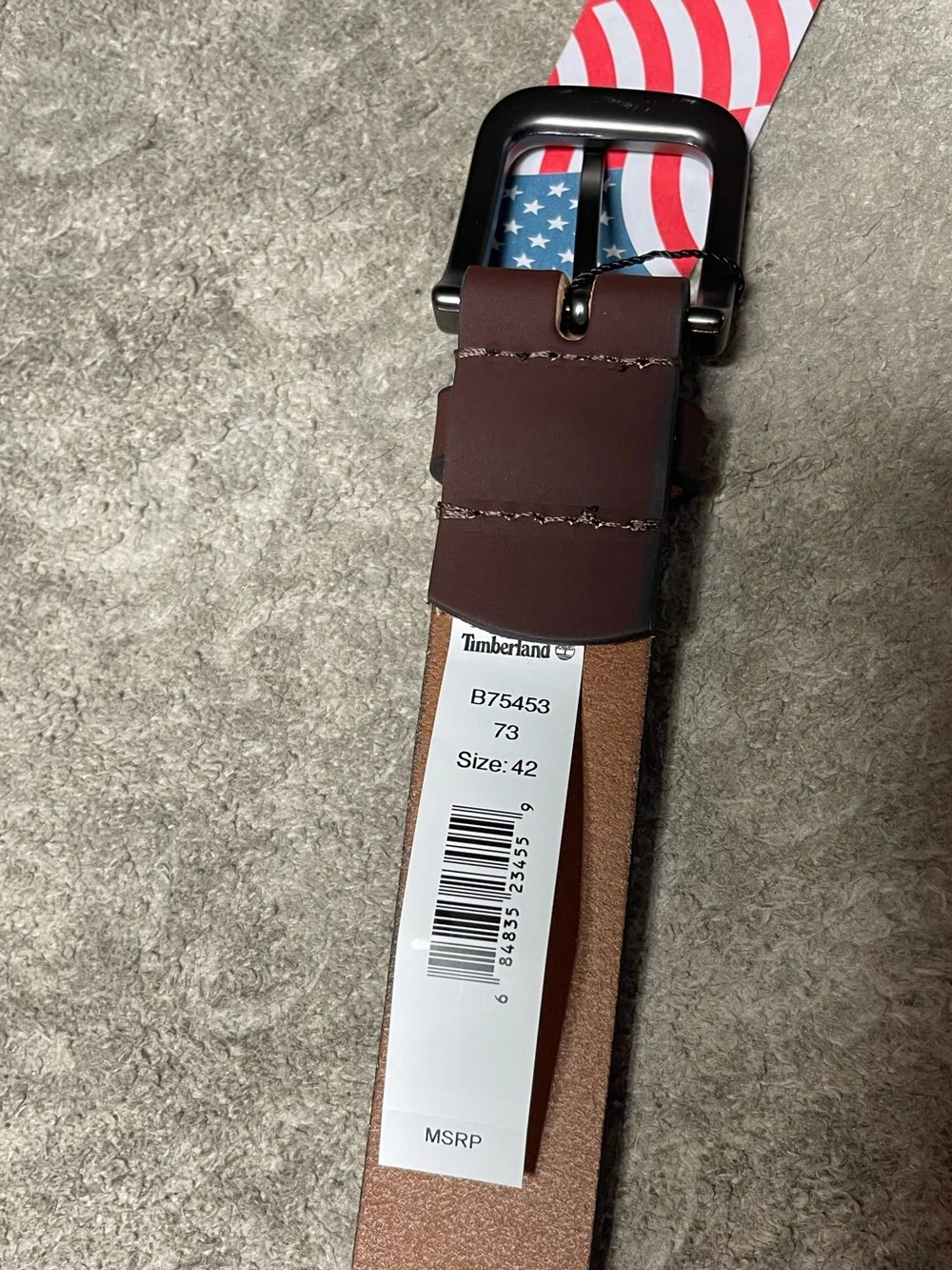 NWT - Timberland 100% Genuine Leather Brown Belt